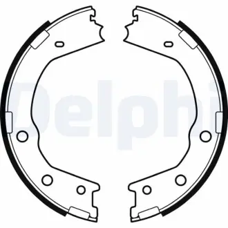 Колодки гальмівні барабанні (комплект 4 шт) Delphi LS2067