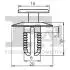 Кліпса кріплення облицювання (к-кт 10 шт) BMW/MB/Mitsubishi/Smart/Volvo 90- Fischer Automotive One (FA1) 10-20002.10 (фото 2)