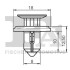 Кліпса кріплення (к-кт 10шт) Toyota/Citroen/Renault/Tesla/Nissan Fischer Automotive One (FA1) 75-30006.10 (фото 2)