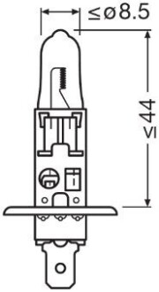 Лампа H1 55W 12V P14.5S Night Breaker Unlimited OSRAM 64150NBU-01B