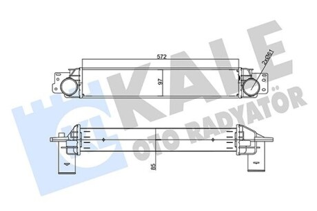 KALE CHEVROLET Інтеркулер CAPTIVA 2.0 D 06-, OPEL KALE OTO RADYATOR 356235