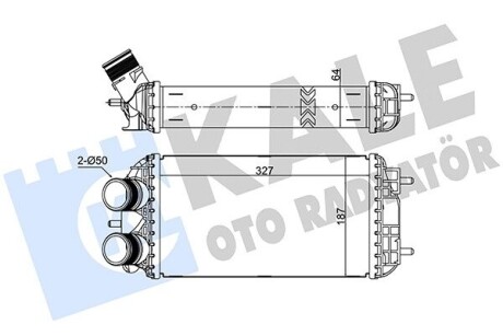 KALE PEUGEOT Інтеркулер 208 II 1.5 19- KALE OTO RADYATOR 375785