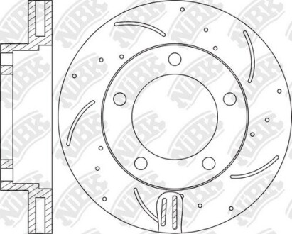 Диск гальм. NiBK RN1224DSET