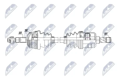 DRIVESHAFT NTY NPW-PL-163