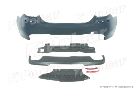 Задній бампер - комплект 5 (F10/F11), 12.09- Polcar 20199666