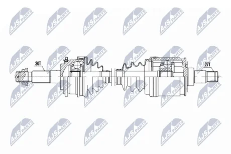 Фото driveshaft NTY NPW-TY-199 DRIVESHAFT NTY NPW-TY-199