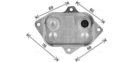 AVA DB Оливний радіатор (без корпуса) A-CLASS (W168) 98-, VANEO (414) 02- AVA COOLING MS3743