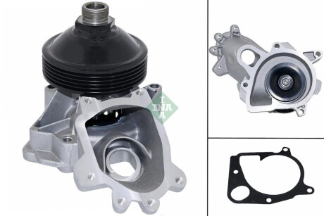 Помпа воды BMW 3/5/7/X5 330d/xd/525d/530d/730d/3.0d 98-05/Opel Omega B 2.5TDI (R/B) (6 лоп.) (5 кан) INA 538102810