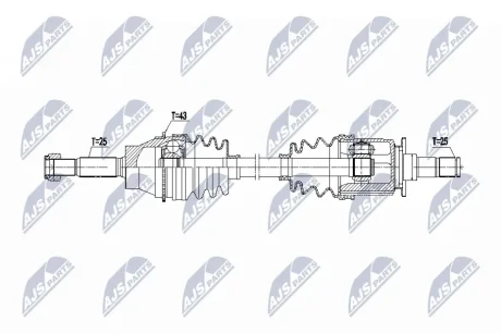 DRIVESHAFT NTY NPW-MS-096
