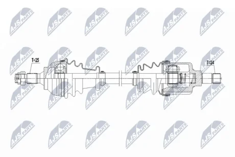 Фото driveshaft NTY NPW-CT-153 DRIVESHAFT NTY NPW-CT-153