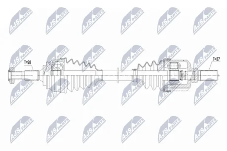 Фото driveshaft NTY NPW-CT-156 DRIVESHAFT NTY NPW-CT-156