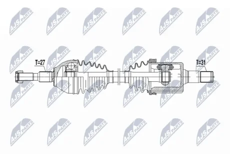 DRIVESHAFT NTY NPW-FR-179