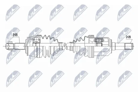 DRIVESHAFT NTY NPW-FT-089