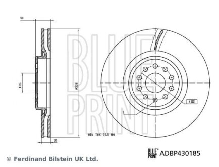 Автозапчасть BLUE PRINT ADBP430185