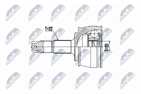 ШАРНІР РІВНИХ КУТОВИХ ШВИДКОСТЕЙ NTY NPZ-PL-051