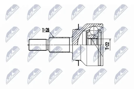 ШАРНІР РІВНИХ КУТОВИХ ШВИДКОСТЕЙ NTY NPZ-MZ-064