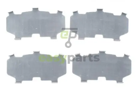 Комплект протискрипних пластин (передніх) Toyota Corolla 12-/Yaris 05-/Prius 11-/Mazda Familia 18- FRENKIT 940148