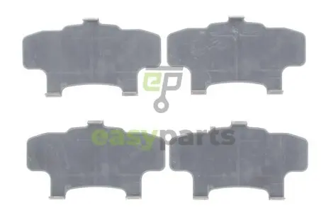 Комплект протискрипних пластин (передніх) Toyota Yaris/Echo 99-05 (OPTIFIT/NBK/Akebono) FRENKIT 940082