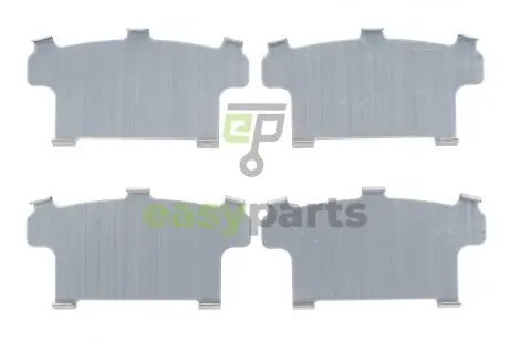 Комплект протискрипних пластин (задніх) Mitsubishi Lancer 96-01 (Akebono) FRENKIT 940004