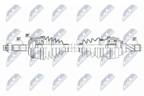 DRIVESHAFT NTY NPW-PL-158