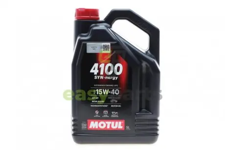 Олива 15W40 4100 Syn-nergy (5L) (API SP) (ACEA A3/B4) (113158) MOTUL 386506