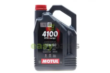 Олива 15W50 4100 Syn-nergy (5L) (API SP) (ACEA A3/B4) (113163) MOTUL 386306