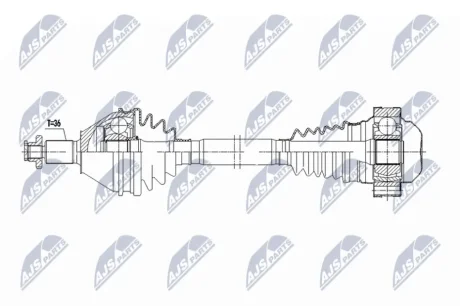 Фото піввісь NTY NPW-VW-248 ПІВВІСЬ NTY NPW-VW-248