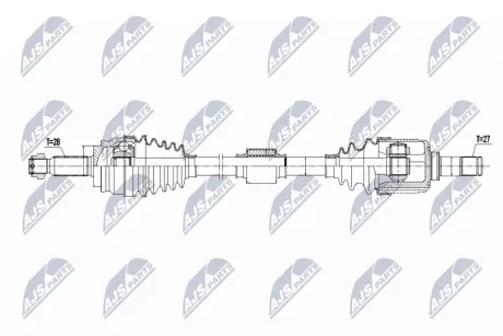 Фото піввісь NTY NPW-MS-088 ПІВВІСЬ NTY NPW-MS-088