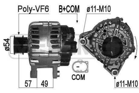 ALTERNATOR SZT ERA 209317A