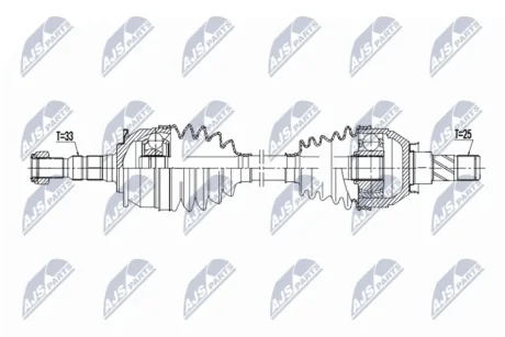 Фото піввісь NTY NPW-PL-156 ПІВВІСЬ NTY NPW-PL-156