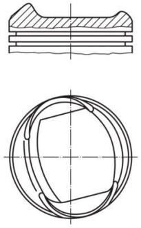 Поршень MAHLE / KNECHT 0133801 (фото 1)