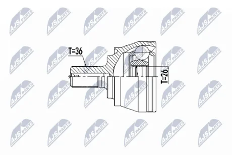 ШАРНИР РАВНЫХ УГЛОВЫХ СКОРОСТЕЙ NTY NPZVV027