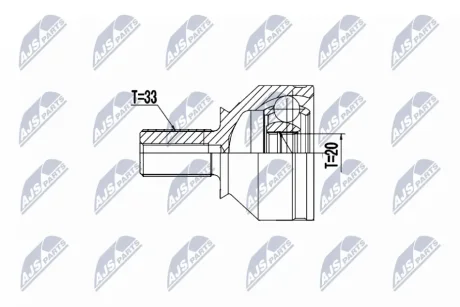 ШАРНИР РАВНЫХ УГЛОВЫХ СКОРОСТЕЙ NTY NPZRE066