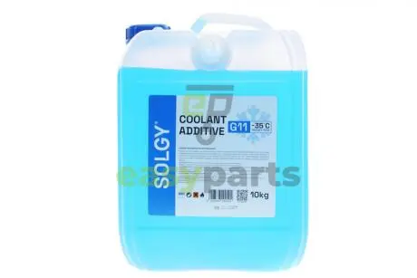 Антифриз (синій) G11 (10kg) (-35°C готовий до застосування) Solgy 503010