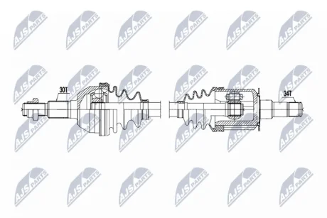 DRIVESHAFT NTY NPW-CH-161
