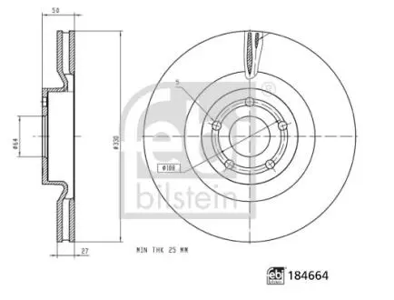 Автозапчасть FEBI BILSTEIN 184664