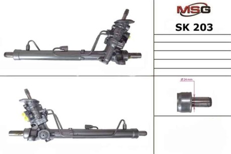 Рульова рейка з ГУР нова VW Polo 02-09, Skoda Fabia I 99-07, SEAT Cordoba 02-09 MSG SK203