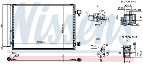 CH┼üODNICA KLIMY DB C-KLASA /S206/ 21- NISSENS 941345