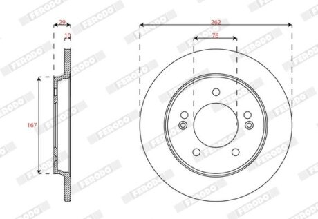 Автозапчасть FERODO DDF2848C