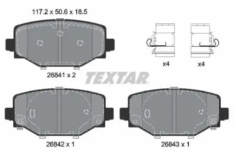 Автозапчасть TEXTAR 2684101