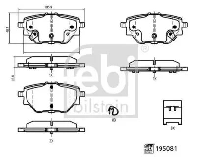 Автозапчасть FEBI BILSTEIN 195081
