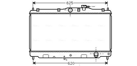 Радіатор, охолодження двигуна AVA COOLING HD2016