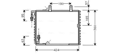 Радіатор кондиціонера AVA COOLING BW5147