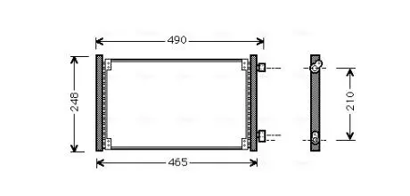Радіатор кондиціонера AVA COOLING FT5223