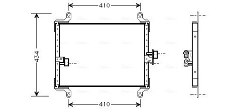 Радіатор кондиціонера AVA COOLING FT5206