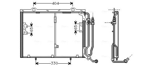 Радіатор кондиціонера AVA COOLING MSA5245