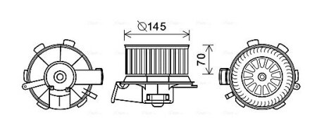 Автозапчасть AVA COOLING PE8388