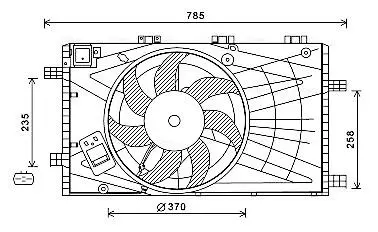 Автозапчасть AVA COOLING OL7621