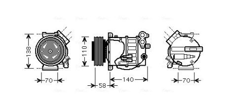 Автозапчасть AVA COOLING VOAK144