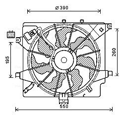 Автозапчасть AVA COOLING HY7563